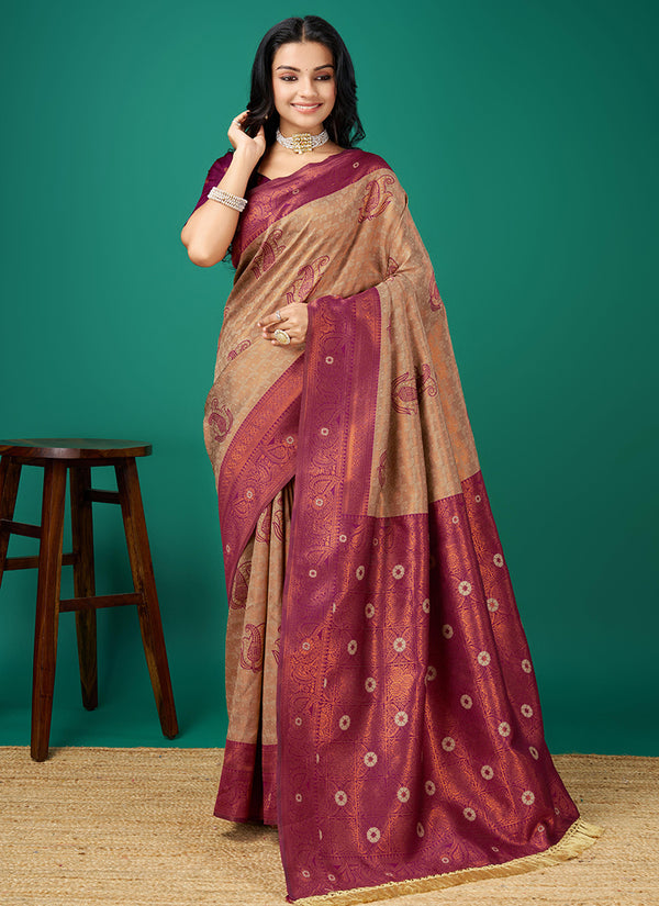 Soft Silk Festival Wear Weaving Saree